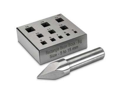 Rectangular Bezel Block 5.0mm To 15.0mm Holes 17° - Standard Image - 1