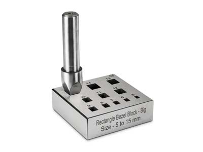 Rectangular Bezel Block 5.0mm To 15.0mm Holes 17° - Standard Image - 2