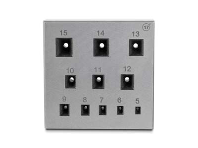 Rectangular Bezel Block 5.0mm To 15.0mm Holes 17° - Standard Image - 3