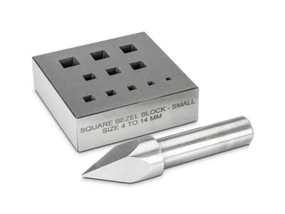 Square Bezel Block 4.0mm To 14.0mm Holes 17° - Standard Image - 1