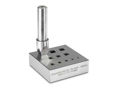 Square Bezel Block 4.0mm To 14.0mm Holes 17° - Standard Image - 2