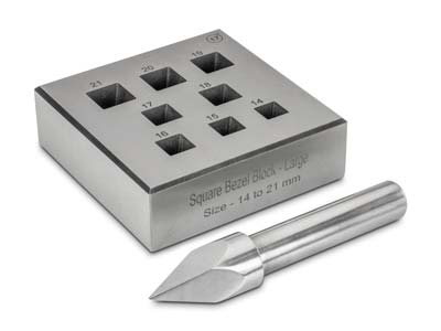 Square Bezel Block Large 14.0mm To 21.0mm 17° - Standard Image - 1