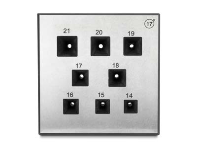 Square Bezel Block Large 14.0mm To 21.0mm 17° - Standard Image - 3