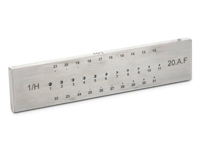 Value Tungsten Drawplate, Round,   0.30mm - 2.0mm, 31 Hole