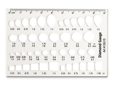 Diamond Gauge For Various Sizes And Shapes - Standard Image - 1