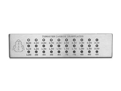 Tungsten Carbide Square Drawplate, 0.55mm - 3.00mm - Standard Image - 2