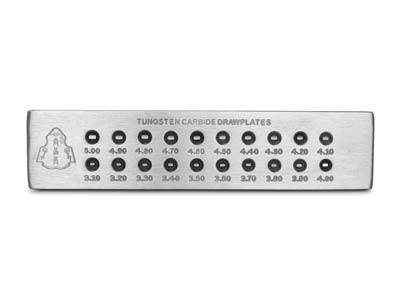 Tungsten Carbide Rectangular Drawplate, 3.10mm - 5.00mm - Standard Image - 2