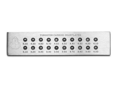 Tungsten Carbide Semi Circle Drawplate, 3.10mm - 5.00mm - Standard Image - 2
