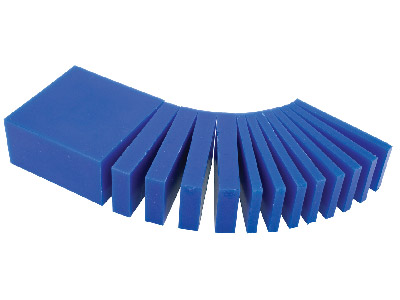 Ferris Wax Block, Blue, Assorted   Sliced