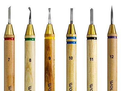 Wolf Tools™ Precision Wax    Carver, Set Of 6 Fine Sizes 7-12 - Standard Image - 1