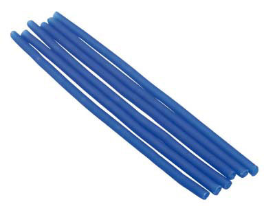 Ferris Cowdery Wax Profile Wire    Round Tube Blue 4mm Pack of 6
