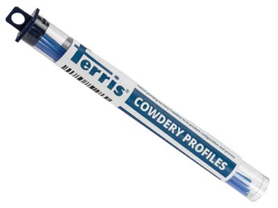 Ferris Cowdery Wax Profile Wire    Hinge Tube Blue 2mm Pack of 6 - Standard Image - 2