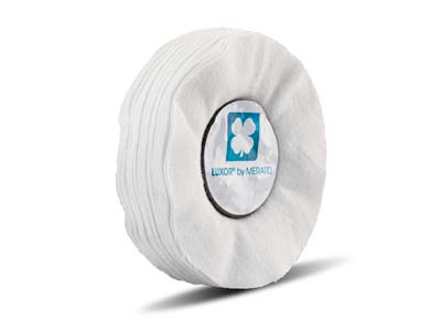 Luxor® Cotton Mop, Moc2, Thin, Soft White Flannel, 100mm X 6mm - Standard Image - 3
