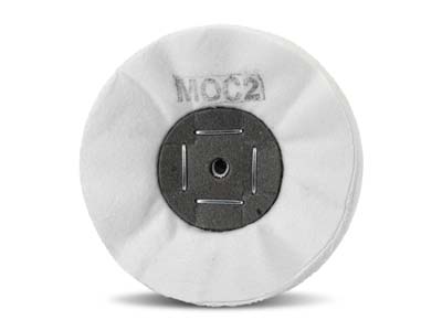 Luxor® Cotton Mop, Moc2, Thin, Soft White Flannel, 100mm X 6mm - Standard Image - 4
