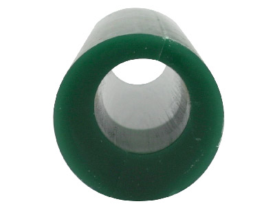 Ferris Round Wax Tube With Off     Centre Hole, Green, 6