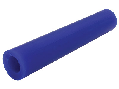 Ferris Round Wax Tube With Off     Centre Hole, Blue, 152mm6 Long,  27mm Diameter
