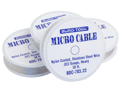 Eurotool Micro Cable Nylon Coated  Stainless Steel Wire 0.53mm - Standard Image - 2