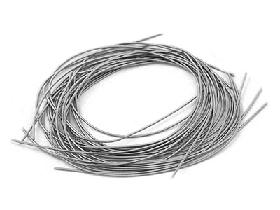 Silver Tone Gimp Size B, 0.70mm, 2 X 1m Lengths - Standard Image - 1