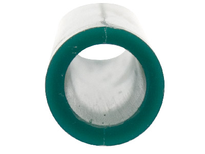 Ferris Round Wax Tube With Centred Hole, Green, 6