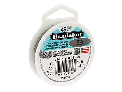 Beadalon 49 Strand Bright 0.91mm X 9.2m Wire