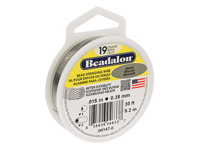 Beadalon 19 Strand Bright 0.38mm X 9.2m Wire - Standard Image - 1