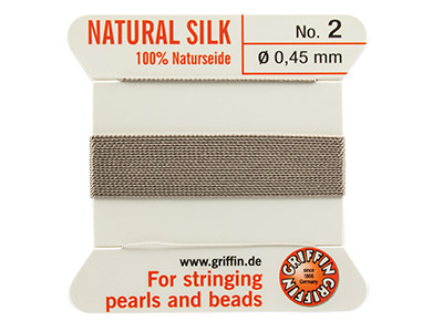 Griffin Silk Thread Grey, Size 2