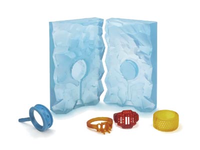Castaldo LiquaFast ICE, RTV Liquid Moulding Rubber, Fast Cure, 1kg,   Clear Blue - Standard Image - 2