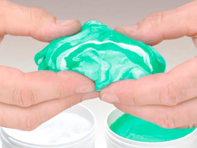 Castaldo QUICK-SIL, RTV Silicon    Moulding Putty, Firm And Flexible, 100g, Green - Standard Image - 3
