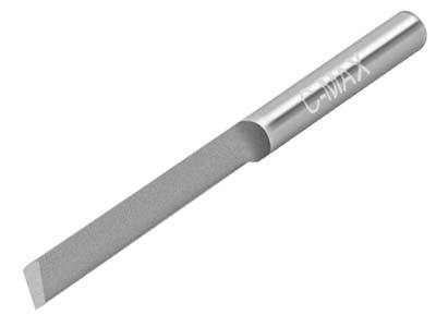 GRS® C-Max Carbide Tapered Flat     Graver 0.8mm X 10 Degree Tool Point Width - Standard Image - 3