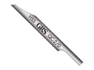 GRS® Quick Change HSS Flat Graver  0.2mm Tool Point Width - Standard Image - 1