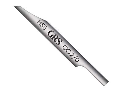 GRS Quick Change HSS Flat Graver  0.2mm Tool Point Width