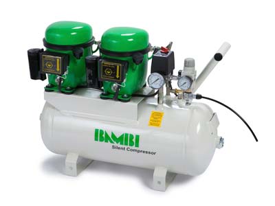 Bambi BB24D 1.0hp, 8 Bar 24 Litre  Capacity Compressor - Standard Image - 1