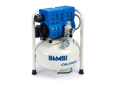 Bambi PT24 0.75hp Oil Free, 8 Bar  24 Litre Capacity Compressor