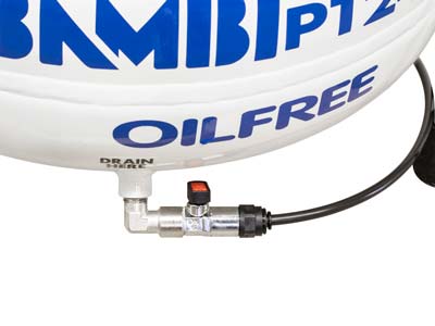 Bambi PT24 0.75hp Oil Free, 8 Bar  24 Litre Capacity Compressor - Standard Image - 7