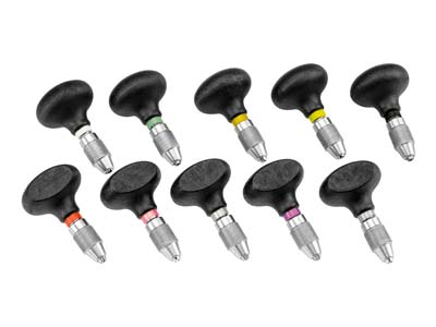 GRS® Hand Chucks, Round And Stub   Head, Set Of 10 - Standard Image - 2