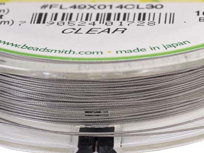 Beadsmith Flexrite, 49 Strand,     Clear, 0.36mm, 9.1m - Standard Image - 6