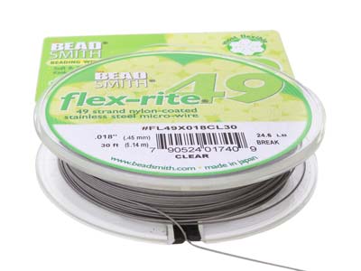 Beadsmith Flexrite, 49 Strand,     Clear, 0.45mm, 9.1m - Standard Image - 5