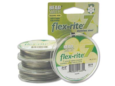 Beadsmith Flexrite, 7 Strand,      Clear, 0.30mm, 9.1m - Standard Image - 2