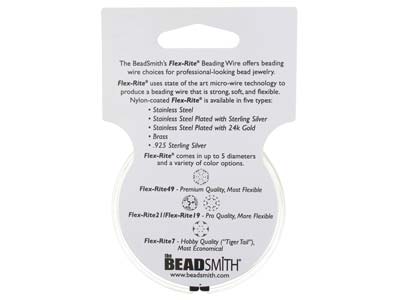 Beadsmith Flexrite, 7 Strand,      Clear, 0.30mm, 9.1m - Standard Image - 10