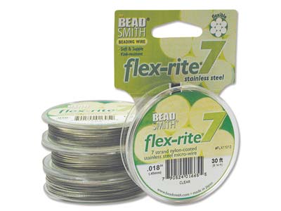 Beadsmith Flexrite, 7 Strand,      Clear, 0.45mm, 9.1m - Standard Image - 2