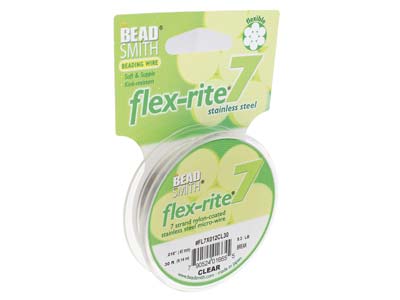 Beadsmith Flexrite, 7 Strand,      Clear, 0.45mm, 9.1m - Standard Image - 6