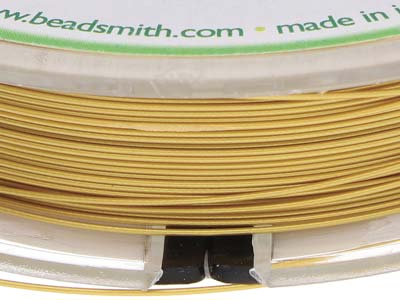 Beadsmith Flexrite, 7 Strand,      Metallic Satin Gold, 0.45mm, 30.5m - Standard Image - 5