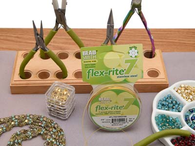 Beadsmith Flexrite, 7 Strand,      Metallic Satin Gold, 0.45mm, 30.5m - Standard Image - 6