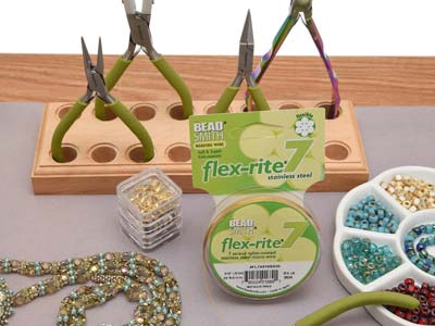 Beadsmith Flexrite, 7 Strand,      Metallic Satin Gold, 0.45mm, 9.1m - Standard Image - 6