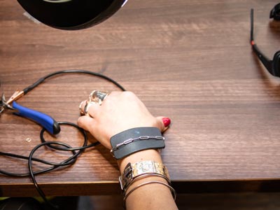 Leather Wrist Protector, By Connell Of Sheffield - Standard Image - 3