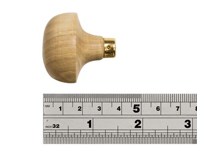 Wooden Handle, Short Mushroom - Standard Image - 3
