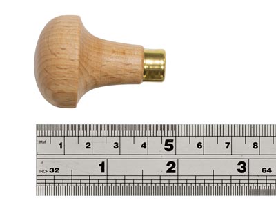 Wooden Handle, Long Mushroom - Standard Image - 3
