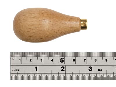 Wooden Handle, Long Pear - Standard Image - 4