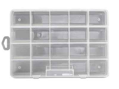 Beadsmith Medium Keeper Box 20     Compartments 27x19cm - Standard Image - 2