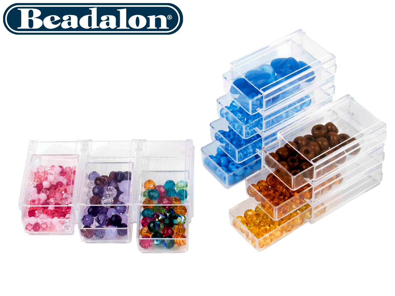 Beadalon Bead Storage Stack Drawers Pack of 10